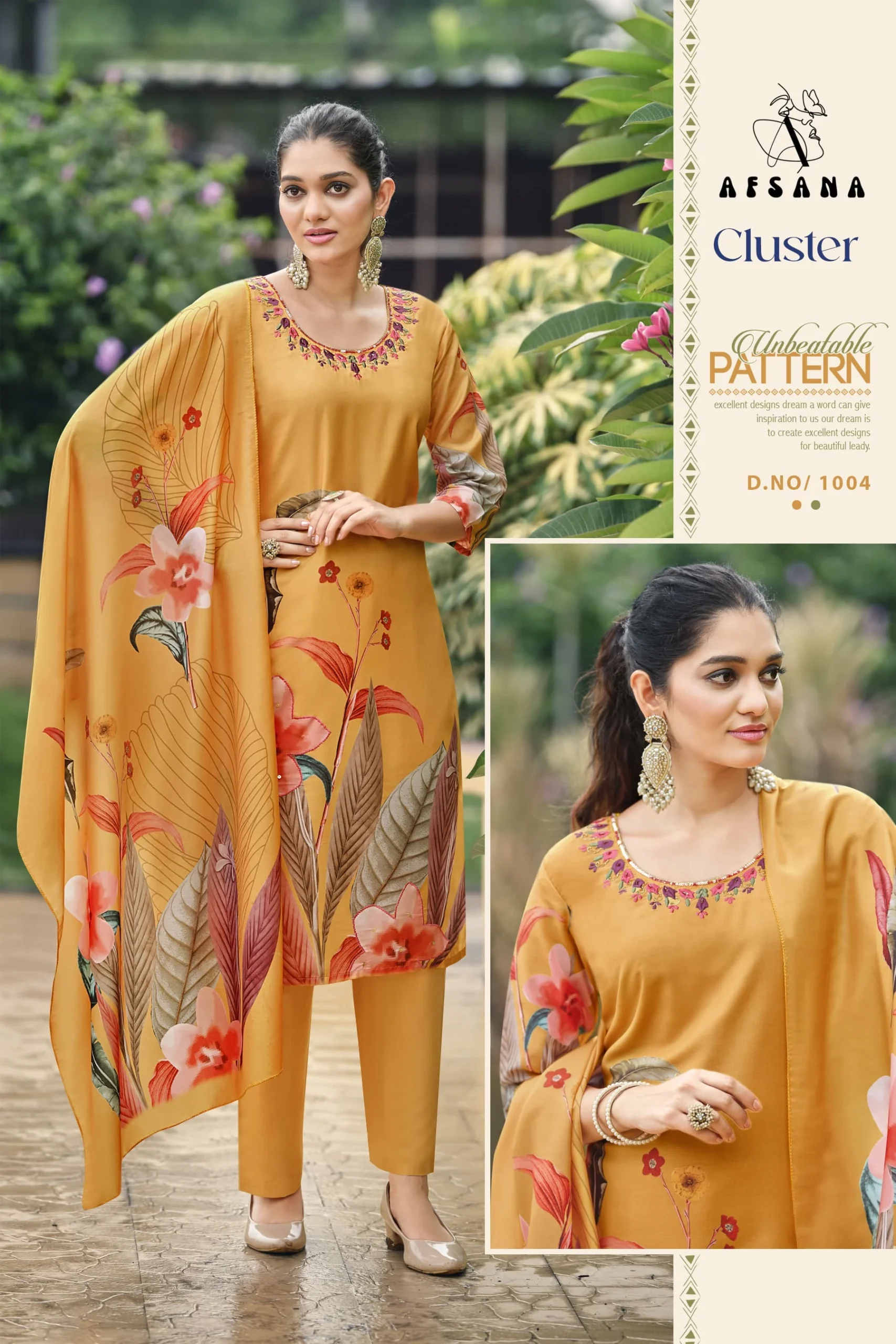 Afsana Cluster Muslin Printed Wholesale Readymade Salwar Suit Catalog — Wholesale Readymade Suit, Afsana wholesale from Surat — view 2